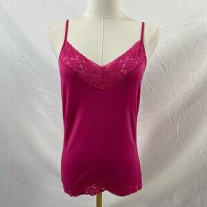 Bobbie brooks pink lace cami size medium y2k preppy coquette